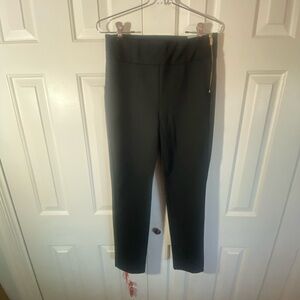 New With Tags!  Chico's Elegant Black Trousers With Side Zipper